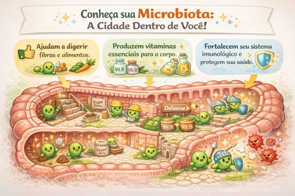 O equilíbrio e bom funcionamento da microbiota influencia diretamente na prevenção de SIBO e disbiose