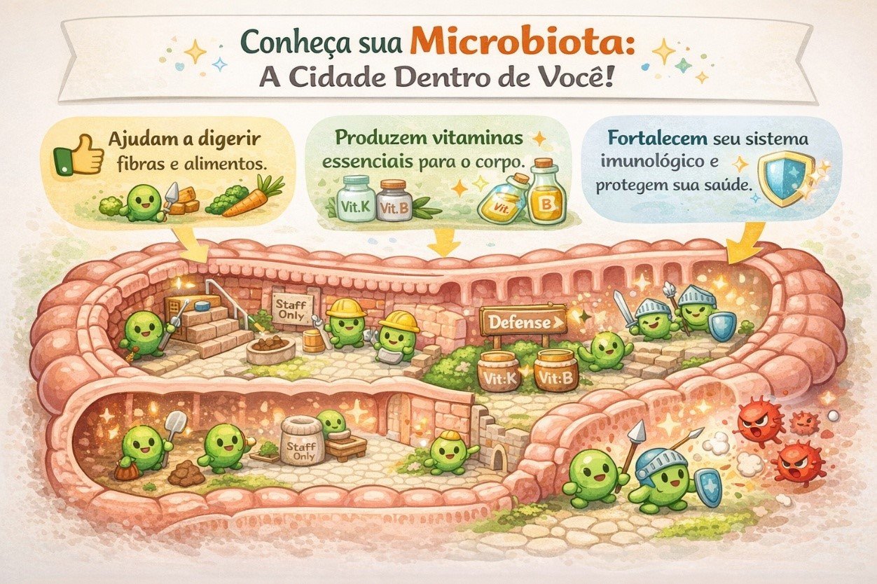 O equilíbrio e bom funcionamento da microbiota influencia diretamente na prevenção de SIBO e disbiose